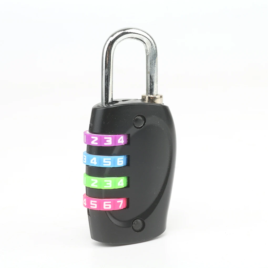 Home 4-digit Combination Lock Business Trip Suitcase Door Zinc Alloy Resettable Padlock Security Accessories