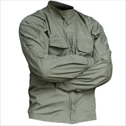 New Multi Pockets Outdoor Shirts Camouflage Clothes Long Sleeve Military Tactical Soldiers Uniform Waterproof superior quality