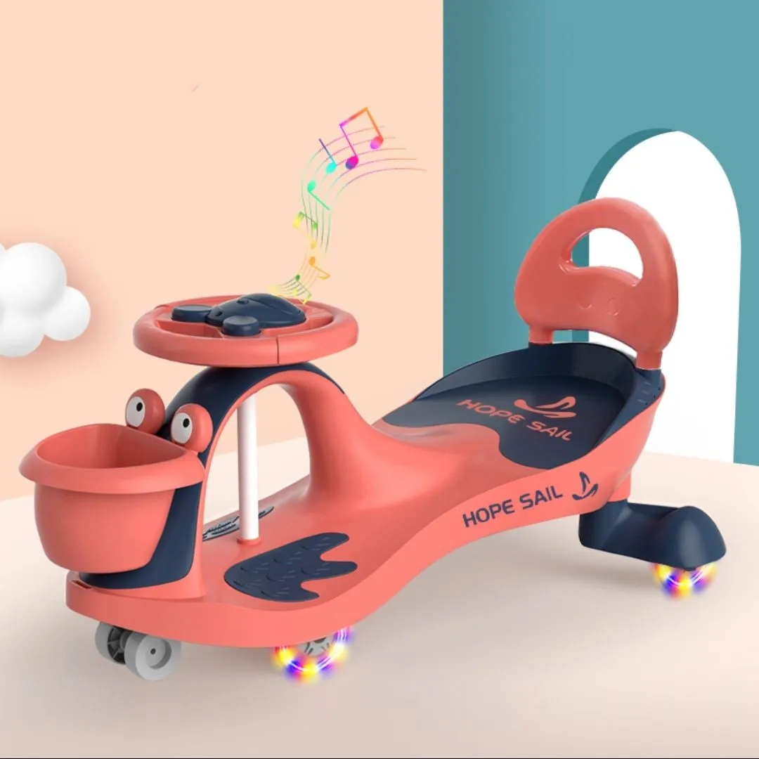 

Baby twisting car can push scooter children's car toy car flash wheel with music outdoor toy baby gift