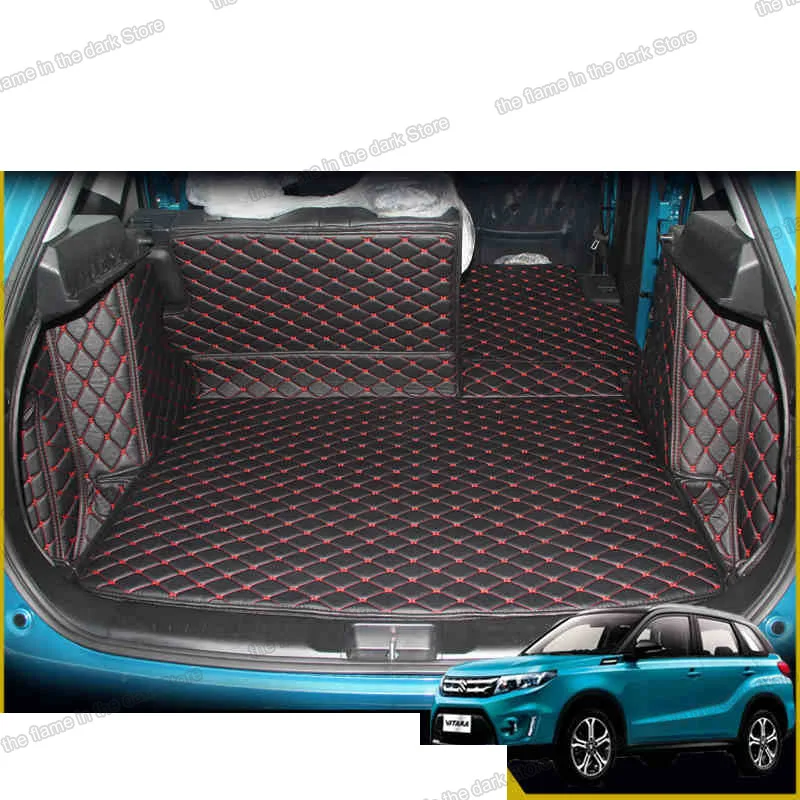 

Leather Car Trunk Mat Cargo Liner for Suzuki Vitara 2015 2016 2017 2018 2019 2020 2021 2022 5d Rug Carpet Interior Accessories