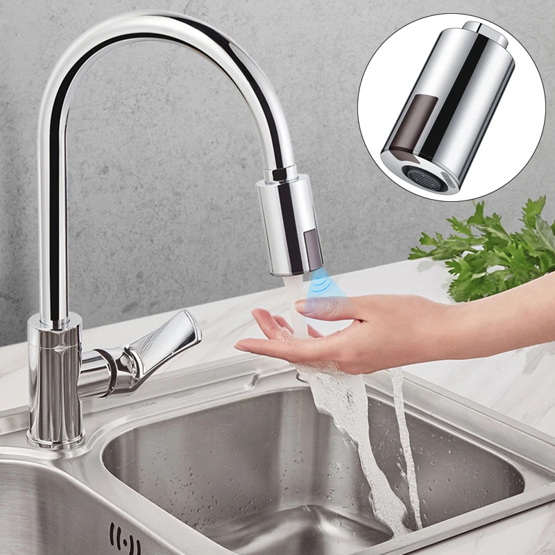 Sensor faucet water saving device bathroom sensor faucet non-contact faucet kitchen bathroom automatic inflatable sensor faucet