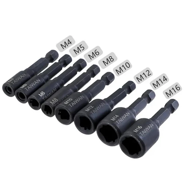 M4-M16 Adapter gniazda gwintownika 1/4 cala z chwytem sześciokątnym Gwintownik maszynowy Kwadratowy adapter gwintownika do wiertarki elektrycznej