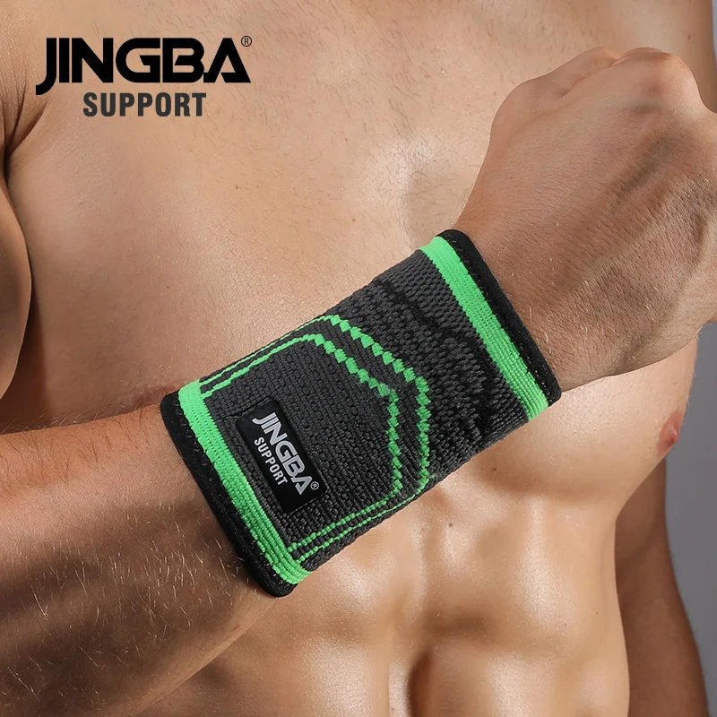 JINGBA SUPPORT Nylon Wristband Support weightlifting Bandage Wrist Support Protective gear wrist band men Tennis Badminton Brace