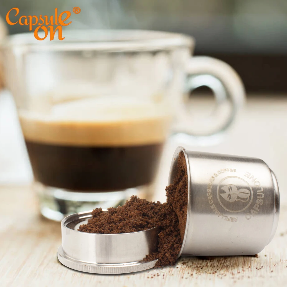 Capsulone/Compatible with illy coffee Machine maker/STAINLESS STEEL Metal Refillable Reusable capsule fit for illy cafe capsule