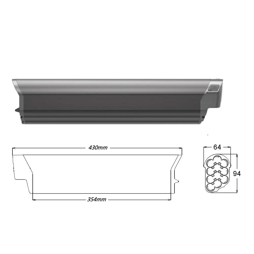 Replacement Lithium Battery Pack, 500W iGO CORE - EXTREME 3.1EZ, STEP THROUGH, 48V, 12Ah, 576Wh