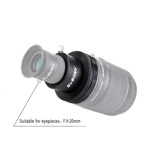 Imagen 2 del producto SVBONY Adaptador de lente de cámaras Canon DSLR a ocular de 1,25"" SV149