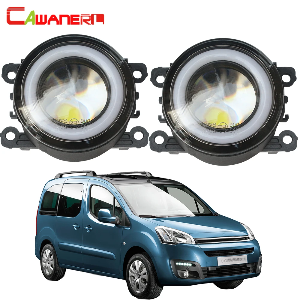 

Cawanerl For Citroen Berlingo B9 2012-2015 Car 30W 3000LM COB LED Fog Lamp Angel Eye Daytime Running Light DRL H11 12V 2 Pieces