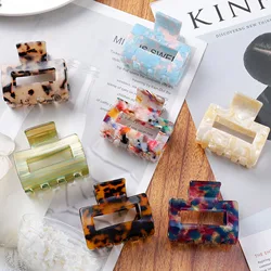 1PC Korean Acetic Acid Resin Acetimar Marble Small Hair Clips Crab Hair Claws Clamp For Women Girls Hair Accessories Headwear