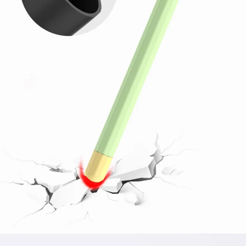 ซิลิโคนนุ่มสำหรับ Apple ดินสอ2 1st 2nd แท็บเล็ต Stylus กระเป๋าดินสอแบบพกพาป้องกันดินสอสำหรับ Apple Pencil1 2