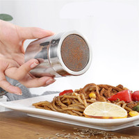 1pc Stainless Steel Chocolate Shaker Cocoa Flour Icing Sugar Powder Coffee Sifter Lid Shaker Cooking Tools Coffee Accessories