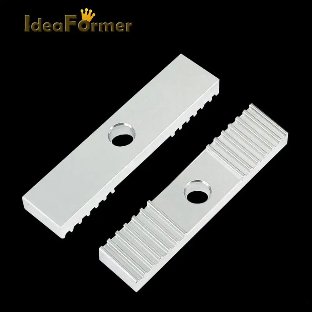 

10Pcs Reprap DIY GT2 Timing Belt Fixing Piece Aluminum Alloy Tooth Pitch 2mm Clamp Fixed Clip 9*40mm For 3D Printer CNC Parts.