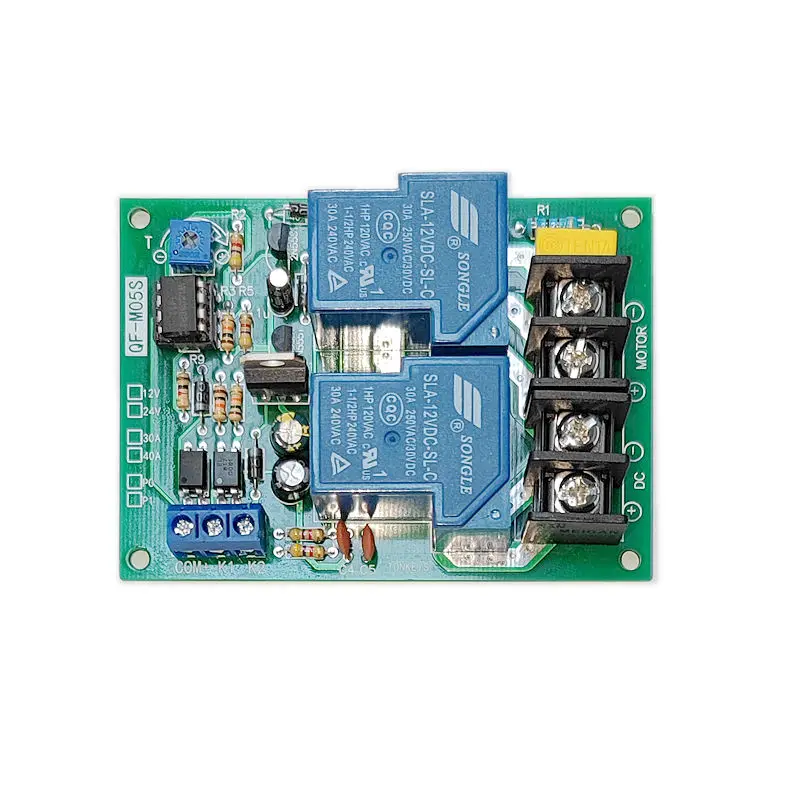 Taidacent DC Motor Forward and Reverse Rotation Control Board with Overtime Stop Forward and Reverse Relay Module for Motor