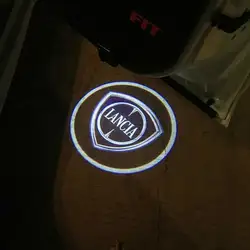 1/2pcs Car Door Welcome Light Wireless Shadow Projector Courtesy Step Lights For Lancia Delta Ypsilon Lybra Musa Kappa Voyager