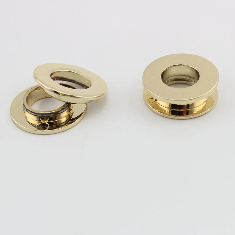 10pcs 50pcs 12mm High quality planar circular eyelet dress luggage hardware accessories 100% copper eyelet with bags metal