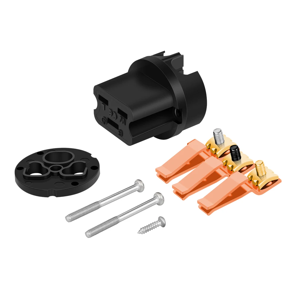 New F126 C19 Pure Copper IEC Female Connector Plug 20A AC Power IEC Connector Plug for 8MM Supply Cable Wire