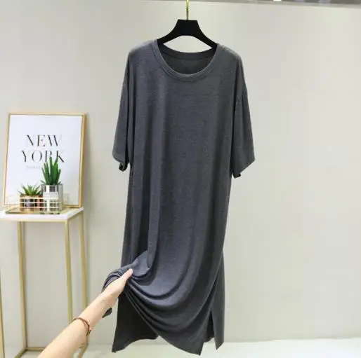 Sleepwear Women Night Dress New Modal Cotton Nightgowns Loose Large Size Nightshirt Female Summer Sleep Dresses Nuisette Femme