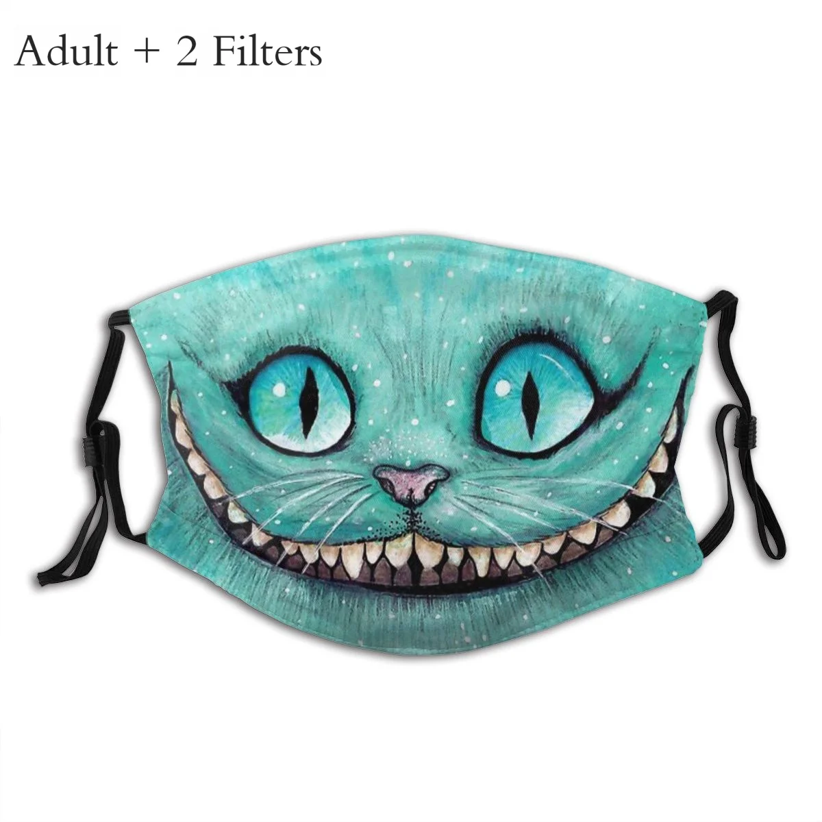 Cheshire Cat Alice's Adventure in Wonderland Protection's Mask Funny Cheshire Cat Drawing Drawn Washable Mask With Filters