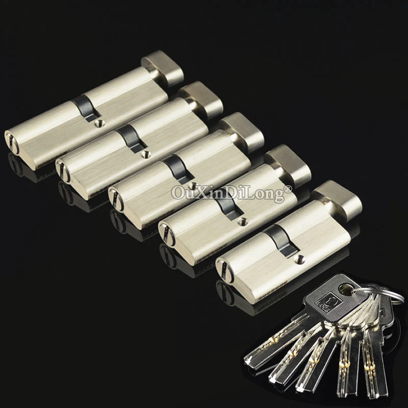 

Brand New 1PCS European Pure Brass Mortise Door Lock Cylinder Core Lock Gall Repair Parts + 5 Keys