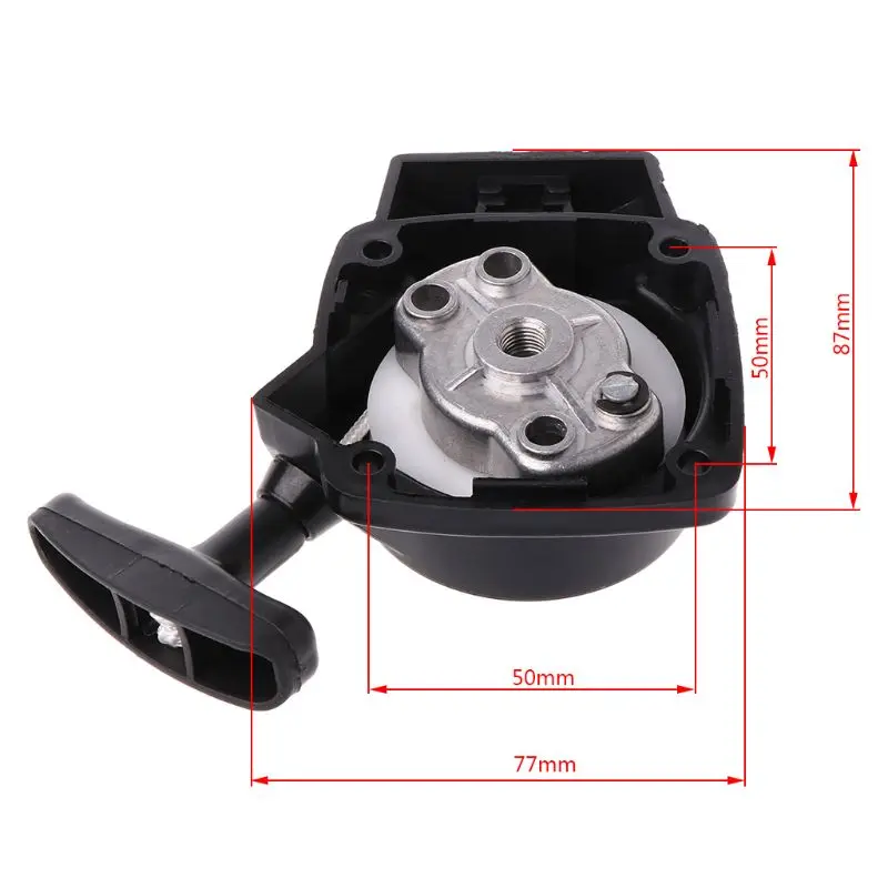 1Set 26CC 1E34F Brush Cutter Grass Hedge Trimmer Starter with Pulley Plate Replacement for Mitsubish CG260 BC260