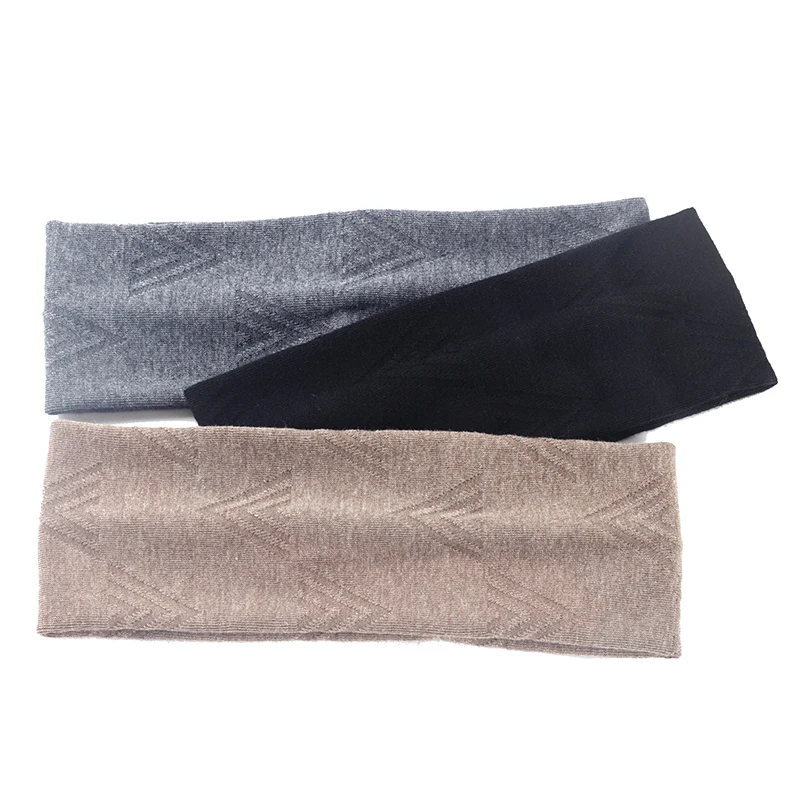 Geebro Women Casual triangle cotton headbands New Elastic Print Hairbands For Ladies Flat knit Headwear Hair Accessories