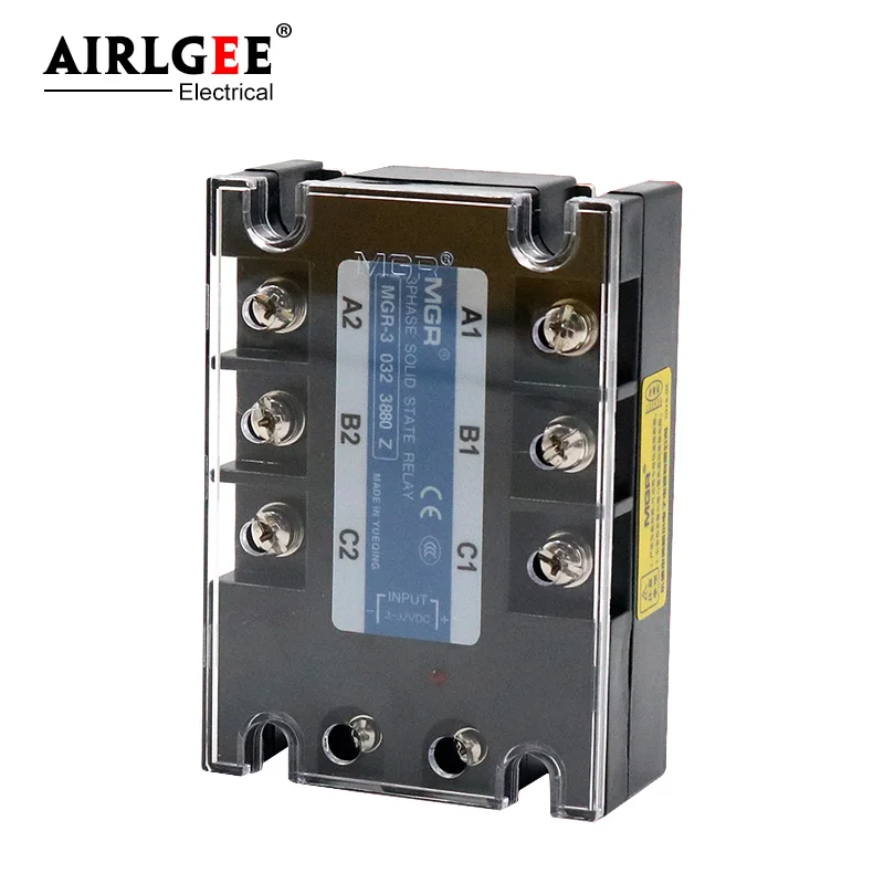 

Solid state relay MGR-3 032 3880Z SSR-80DA 80A 380VAC 3~32VDC DC-AC Three phase solid state relay