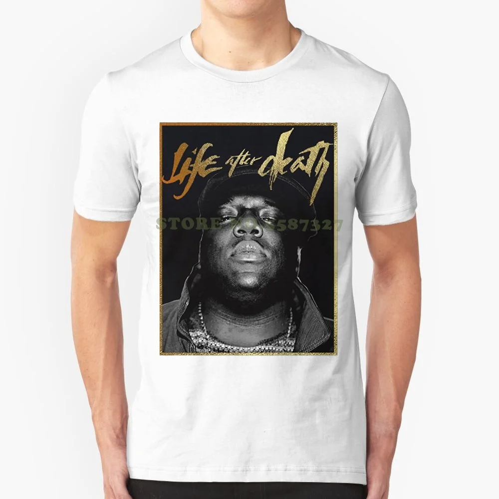 O-Neck Sunlight Men T Shirt Notorious Big Gold Face Life After Death Rap Official Tee T Shirt Mens Unisex