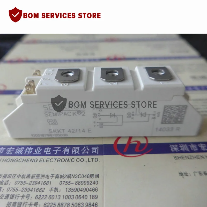 SKKT42B16E SKKT42B14E SKKT42B12E SKKT42B08E SKKT42/12E SKKT42/14E SKKT42/16E MÓDULO IGBT TIRISTOR ORIGINAL 100% NOVO
