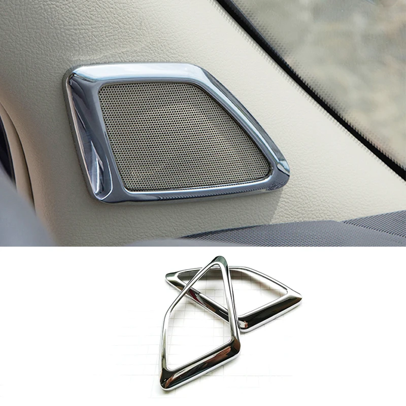 ABS Chrome Car Front Door Window Inner Triangle A Colum Cover Trim For Toyota Land Cruiser Prado 150 2010-2017 2018 Accessories