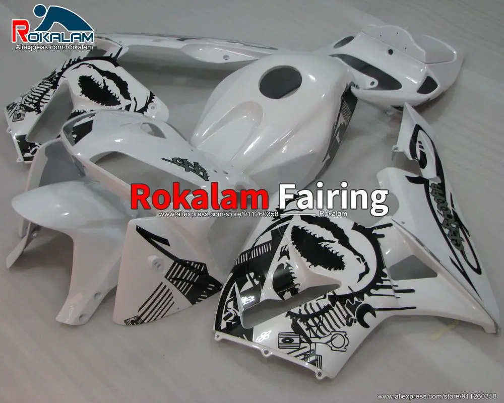 

Applique For Honda CBR600RR F5 2005 2006 CBR 600RR F 5 05 06 CBR600 RR Motorcycle Black White Fairing Kit (Injection Molding)