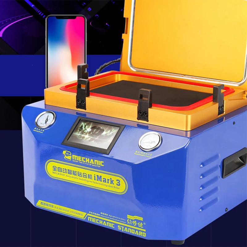 MECHANIKER 2in1 automatische laminieren maschine, intelligente flüssigkeit kristall vakuum trennung und entschäumer integrierte maschine stille