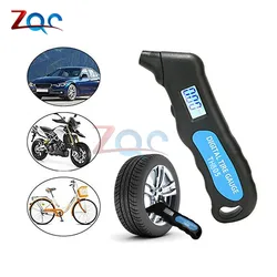 Portable LCD Digital Tire Air Pressure Gauge Tyre Pressure Meter Tester Barometers for Car Truck Bike Motorcycle