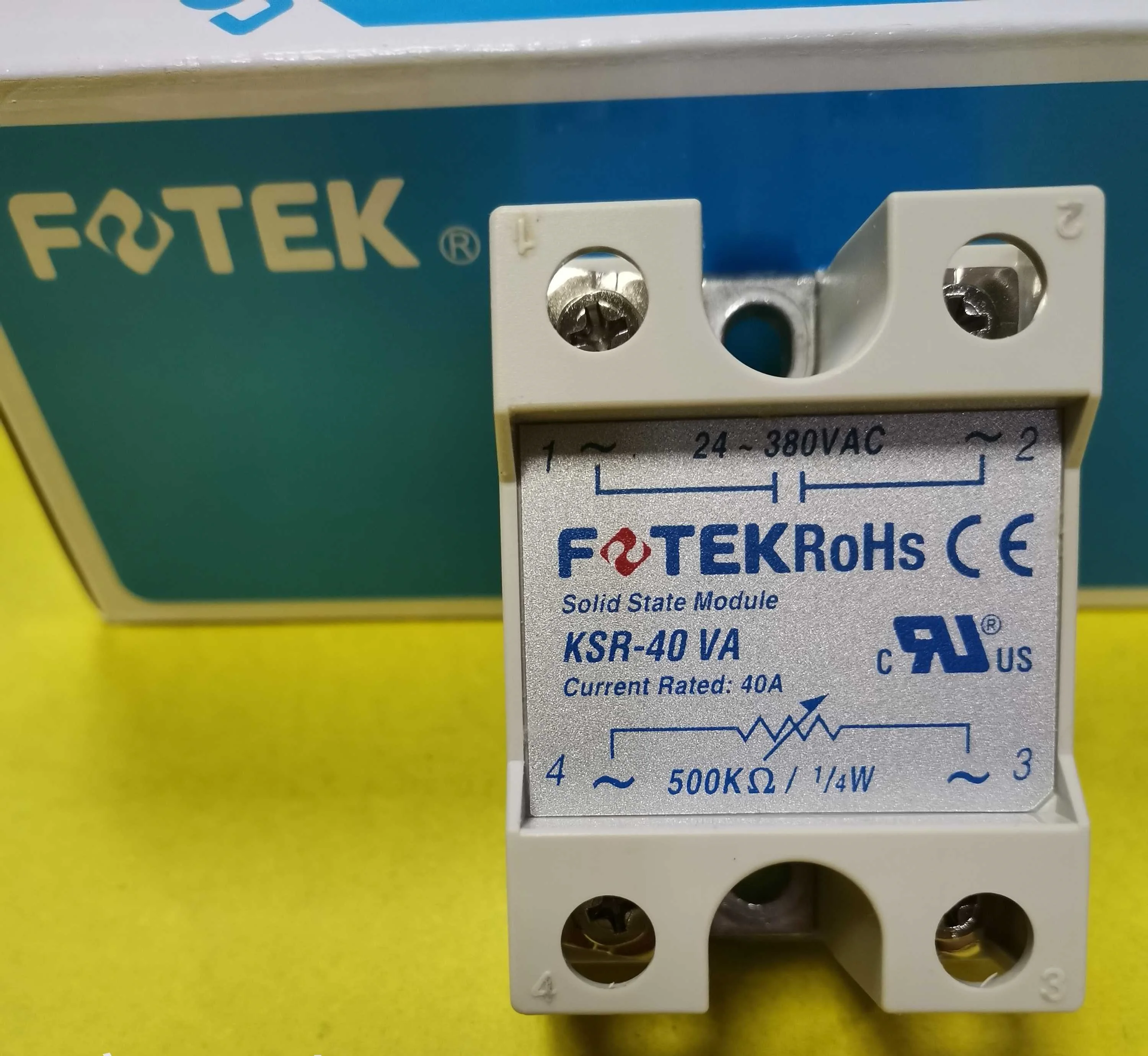 

KSR-40VA Новый оригинальный тайваньский модуль SCR FOTEK, экономичное твердотельное реле