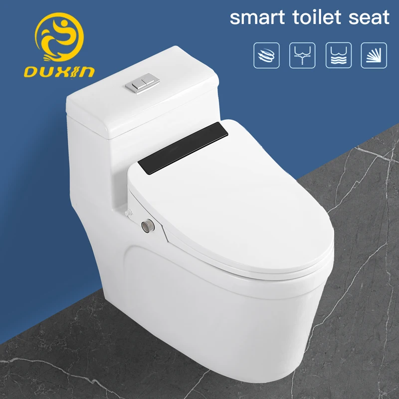 

Intelligent WC toilet seat cover U-shaped V-shaped washing, warm air drying Heated seats Universal Adaptation for Toilet