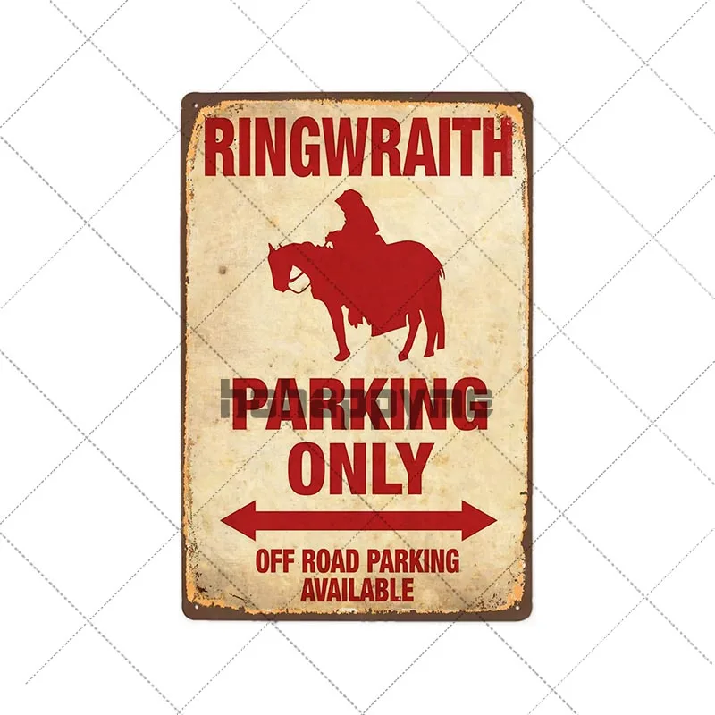 PARKING ONLY Vintage Signs Retro Metal Plaque Garage Wall Tin Plate Coffee Bar Pub Club Decoration Home Decor 20x30cm