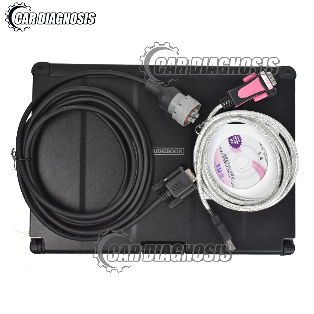 For INSITE InPower pro connecting cable  Diesel QSK45 QSK60 InPower ONAN truck excavator diagnostic tool + CF C2 Laptop