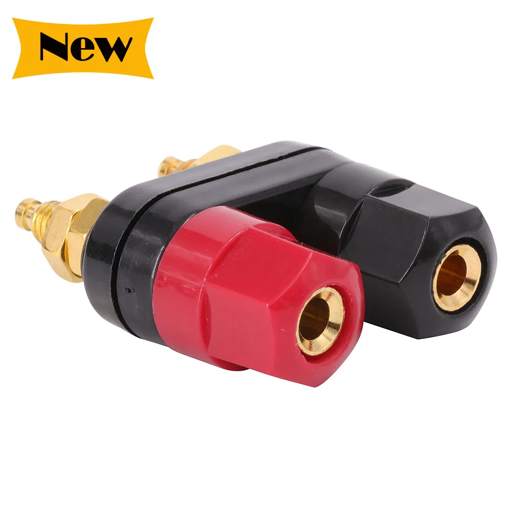 Quality Banana Plugs Couple Terminals Connector Amplifier Terminal Binding Post Banana Speaker Plug Jack Audio Port