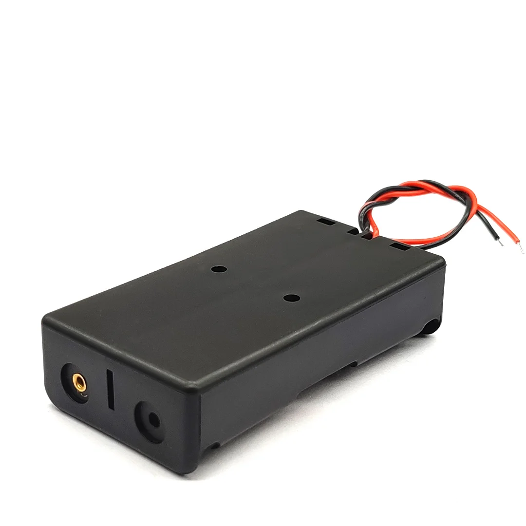 2x 18650 Series Battery Case 2*18650 Battery Box 18650 Holder With Wire Leads 3.7V Series Connection DIY