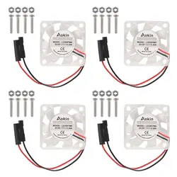 Impresora 3D de 1/2/3/4 piezas, 5V, sin escobillas, 3007, ventilador de refrigeración, 5V/12V/24V, 4010, 12V/24V, 5015