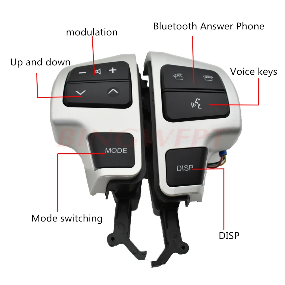 84250-60050 8425060050 Steering Wheel Audio Control Switch/Button With Bluetooth For Toyota Land Cruiser GRJ200 UZJ200 VDJ200