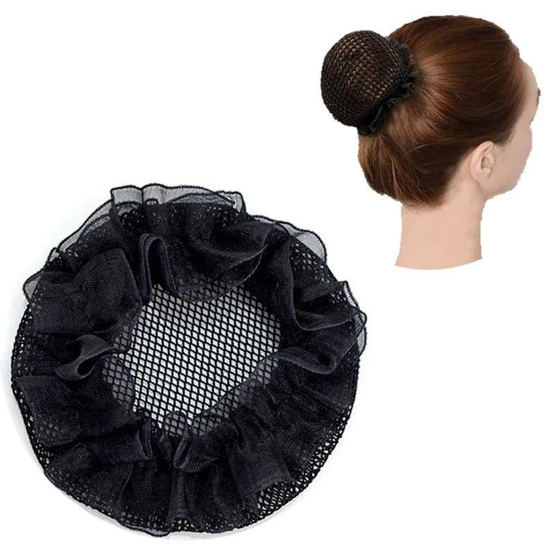 Elastic Hair Bands Hairnets Good Quality Mesh Weaving Black Wig Hair Net Making Caps Dount Bun Maker Dancing Hair Accessories