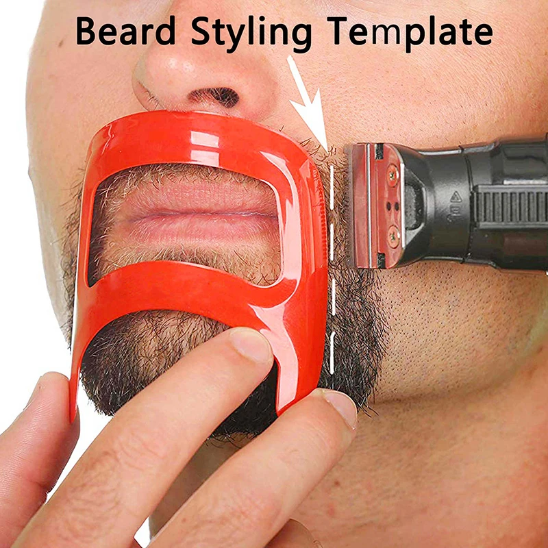 Mustache Beard Styling Template Tools For Men Fashion Shave Shaping Template Beard Style Comb Care Tool High Quality