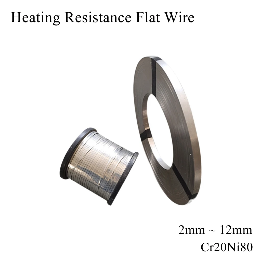 Cr20Ni80 Nickel Chromium Flat Heating Wire Soldering Nichrome Alloy Ribbon Metal Foil Strip Band Sheet Plate Belt Tape Strap