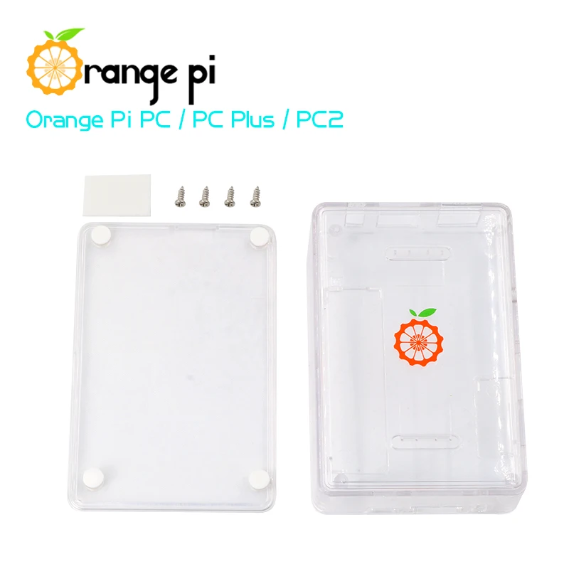 Funda transparente de ABS, tablero naranja Pi PC/PC Plus