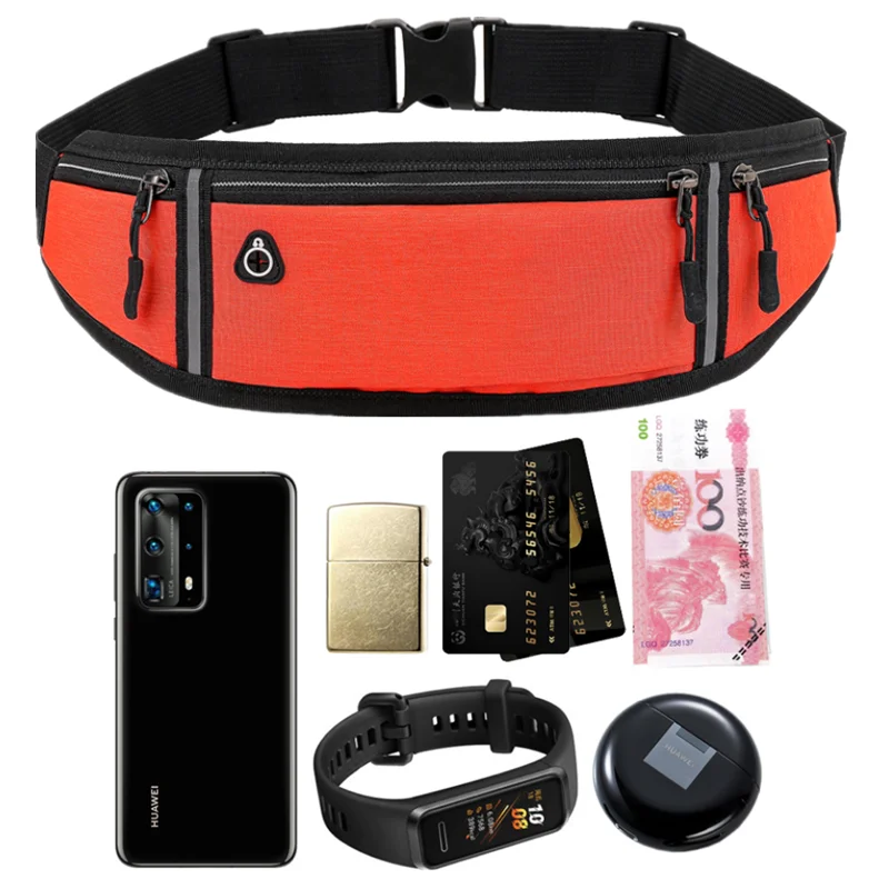 Professional Running Waist Bag, Sports Belt Pouch, Mobile Phone Case, Bolsa Escondida, Gym SportsBags, Homens e Mulheres