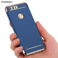 Luxury Gold Plating Hard PC Case Honor 8 V8 9 10 Lite V10 V20 20i Enjoy 9S 9E For Huawei P9 P10 Plus P20 P30 Pro Nova 4 4E Cases