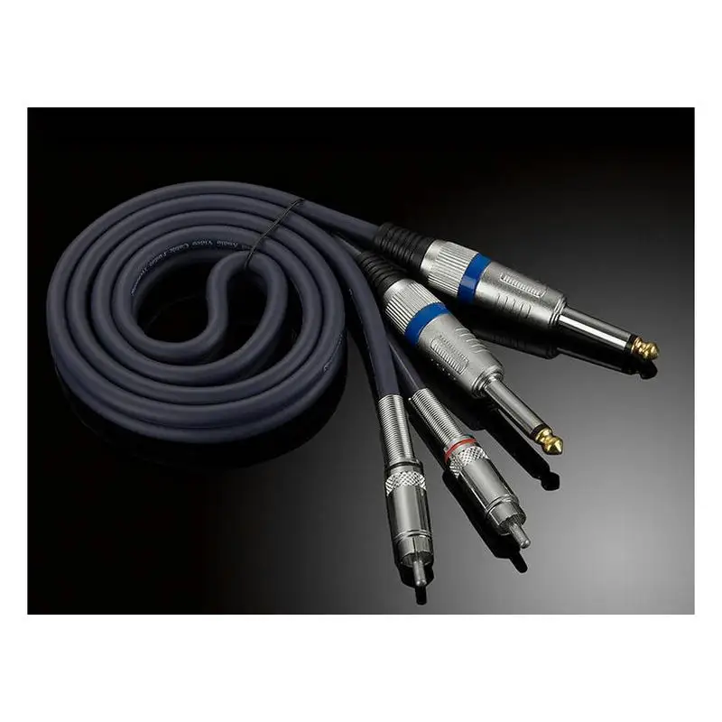 Nuovo doppio 6.35 a doppio cavo RCA maschio a maschio cavo AUDIO cavo AUDIO linea AUDIO 0.5M 1M 2M 3M 5M 20M 30M JSJ-204