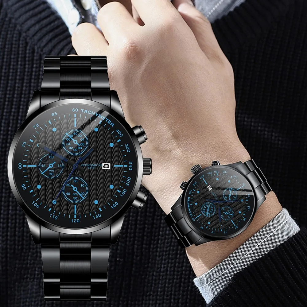 

Quartz Watch Fashion Men Luxury Steel Machinery Feel Watches Men Calendar Casual Wristwatch relojes hombre 2021 modernos relogio