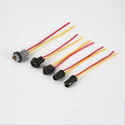 Various Type T10 Bulb Socket W5W Adapter Lamp Holder Wiring Connector For LED Light Base Universal Car Motorcycle Accessories