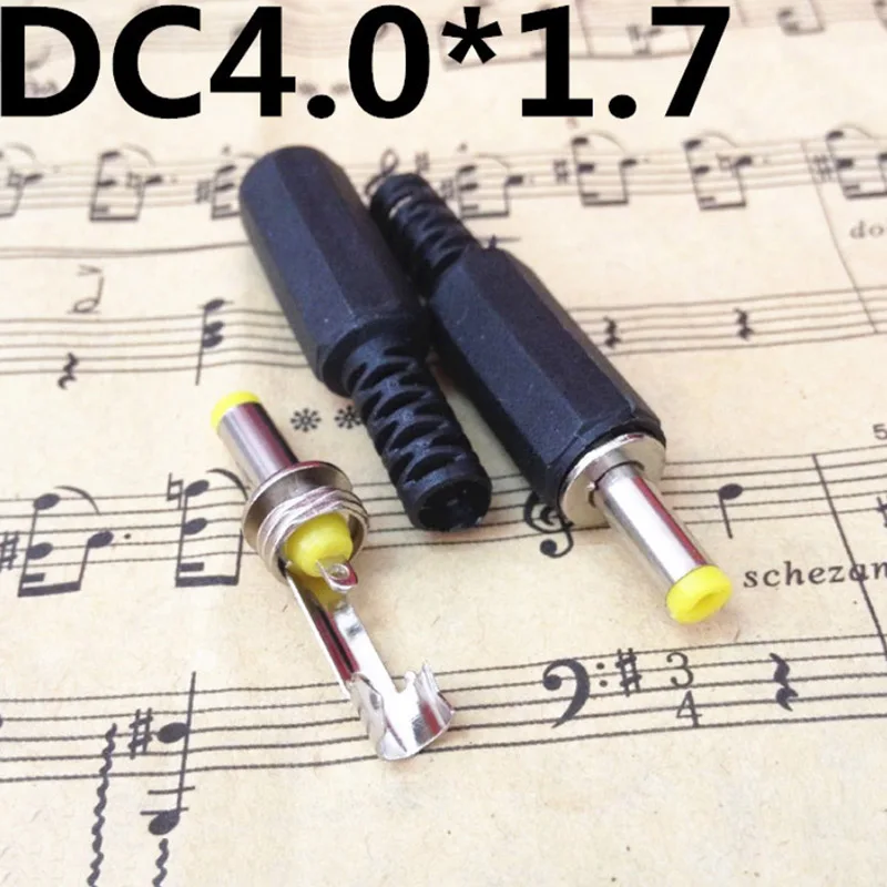 10pcs DC Plug Male Electrical Jack Socket Outlet DC Outlet 4.0X1.7MM 4.0*1.7mm plug connector