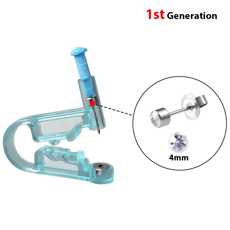 1PC Disposable Sterile หูเจาะหูคริสตัล CZ Birthstone Stud ต่างหูกระดูกอ่อน Tragus Helix Piercings สำหรับผู้หญิงผู้ชายเด็ก